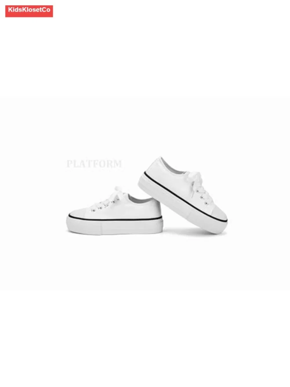 Canvas Platform Sneakers Lace-up Low Top & High Top Non-Slip